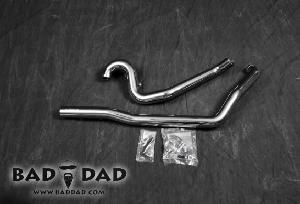 LONG STROKES TRUE DUAL HEADERS CHROME FOR HARLEY TOURING (CHOOSE YEAR)