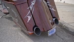 BAGGER REAR FENDER W/ HIDE A PLATE FOR HARLEY TOURING 