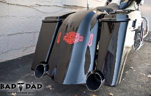 BAGGER REAR FENDER W/ FLUSH MOUNT BRAKE/ TURNSIGNALS/ HIDE A PLATE FOR HARLEY TOURING