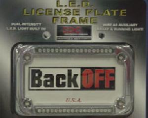 DUAL L.E.D. LICENSE PLATE