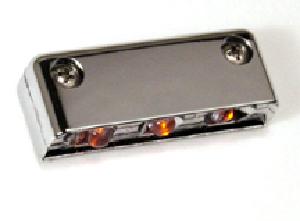 3 L.E.D. MINI STAR OMNI 90º LIGHT/ CHROME CASE/ AMBER
