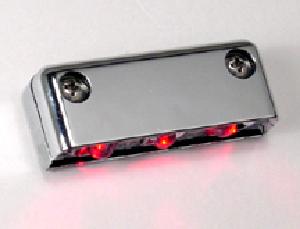 3 L.E.D. MINI STAR OMNI 90º LIGHT/ CHROME CASE/ RED