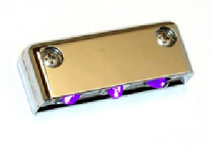 3 L.E.D. MINI STAR OMNI 90º LIGHT/ CHROME CASE/ PURPLE