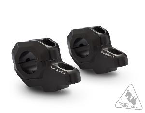 SW-MOTECH BARBACK RISER KIT TO FIT 28MM HANDLEBARS FOR KTM 950 ADVENTURE '03-'06, 990 ADVENTURE '06-'13, 990 SMT '08-'13 & SUPER DUKE GT '17 | 30MM RISE - 22MM BACK - SILVER OR BLACK