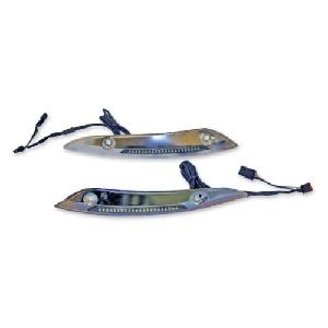 WINDSHIELD TRIM WITH TURN SIGNALS FOR 15-17 ROADGLIDE (CHROME OR BLACK)