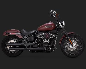 ELIMINATOR 300 EXHAUST FOR SOFTAIL 2018-2024 / FATBOY & BREAKOUT 2025+((CHROME OR BLACK))
