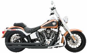 PATRIOT LONG EXHAUST SYSTEM FOR SOFTAIL MODELS 86-17 ((CHROME OR BLACK))