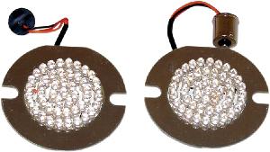 WHITE / AMBER DYNAMIC RINGZ FRONT SIGNAL CLUSTERS FOR ALL HDs & CVO's MODELS