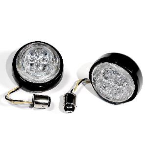 FANG® REAR SIGNAL LIGHT INSERTS (( CHROME OR BLACK BEZEL ))