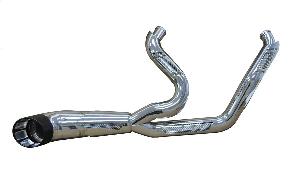 BAGGER BROTHERS BLACK SIDEWINDER EXHAUST FITS 2017 AND NEWER HARLEY-DAVIDSON FLH TOURING BLACK 2-INTO-1 EXHAUST SYSTEM