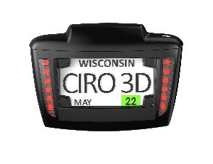 LIGHTED LICENSE PLATE FRAME FOR TRI GLIDE