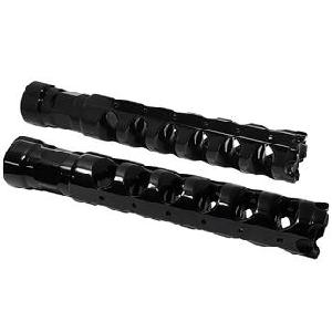MUZZLE BRAKE RIGID FOOT PEGS (CHROME OR BLACK)