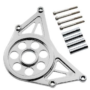 INDIAN SCOUT PULLEY COVER ((CHROME OR BLACK))