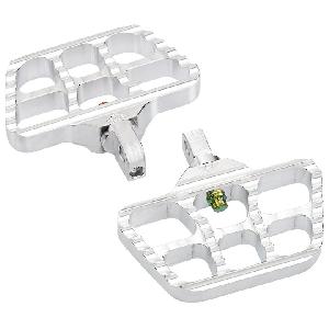 MINI SERRATED FLOORBOARDS FOR INDIAN SCOUT ((BLACK OR SILVER))