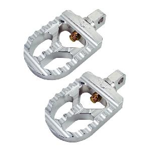SERRATED FOOTPEGS SHORT FOR INDIAN SCOUT ((BLACK OR SILVER))