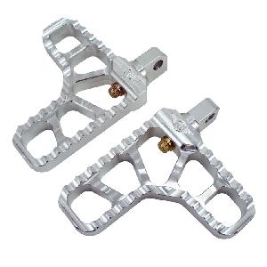 SERRATED HEEL PEGS FOR INDIAN SCOUT ((BLACK OR SILVER))