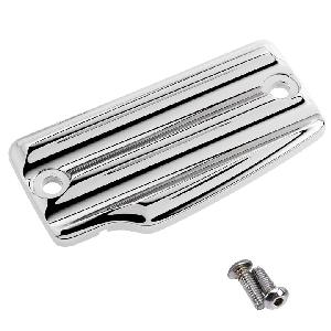 REAR MASTER CYLINDER COVER FINNED FOR INDIAN SCOUT ((BLACK OR CHROME))