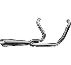 TWO BROTHERS RACING 2-INTO-1 TURNOUT EXHAUST FOR '18-UP HARLEY DAVIDSON SOFTAIL MODELS (SELECT FINISH)