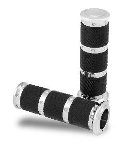 CONTOUR XLS RENTHAL WRAPPED CABLE GRIPS ((BLACK OR CHROME))