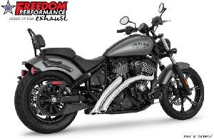 RADICAL RADIUS CHROME EXHAUST FOR INDIAN CHIEF 2022-UP