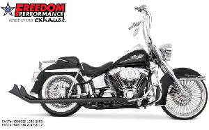 TRUE DUALS UPSWEPTS BLACK FOR SOFTAIL 86-06 / 07-17 