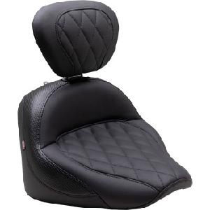 SOLO TOURING SEAT - BLACK - DIAMOND STITCH - CHIEF '22-'23