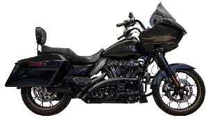 RADIAL EXHAUST SYSTEM WITH SHIELDS FOR 17-23 FLH-FLT ((SELECT FINISH))