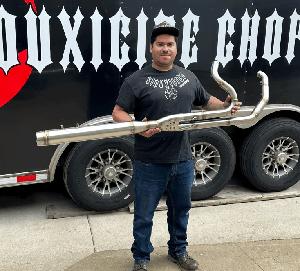 HARLEY M8 TOURING PERFORMANCE STAINLESS 2-1 EXHAUST PIPE