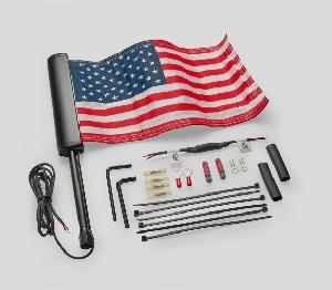 LED LIGHTED FLAG POLE WITH AMERICAN FLAG