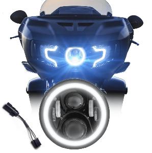 GENERATION II INDIAN CHALLENGER / PURSUIT LED HEADLIGHT KIT WITH HALO RING