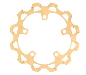 FRONT BRAKE ROTOR FOR 24+ TOURING MODELS ((BLACK, GOLD OR MACHINE))