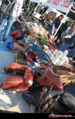 Vintage motorcycle swap meet at Churchill's Pub